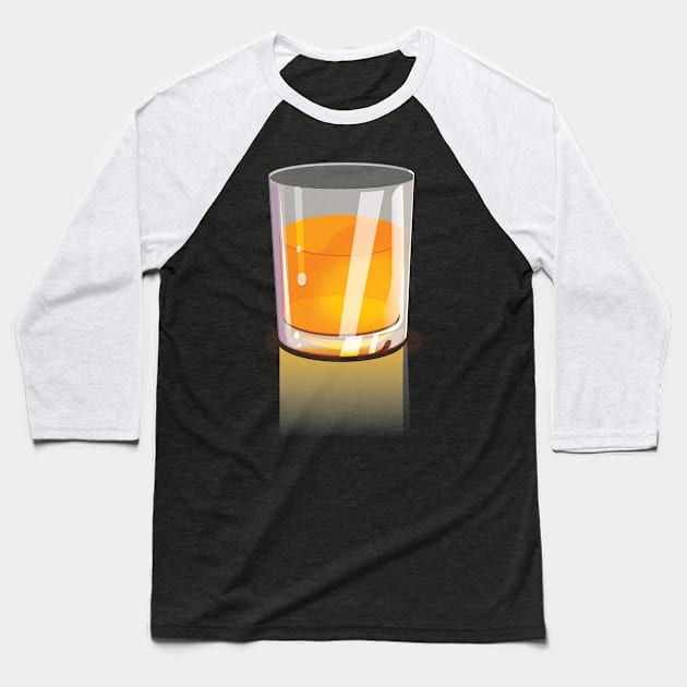 Whiskey Drink Baseball T-Shirt by nickemporium1